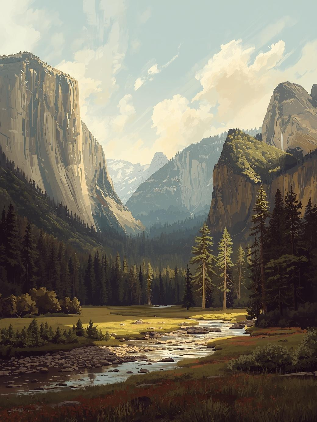 Yosemite National Park (California) Paint by Number