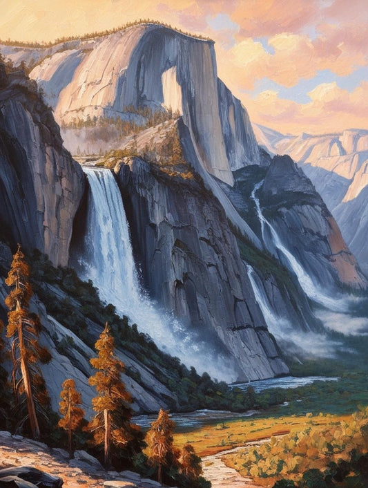 Paint by Number Yosemite National Park (California) Towering Granite Cliffs