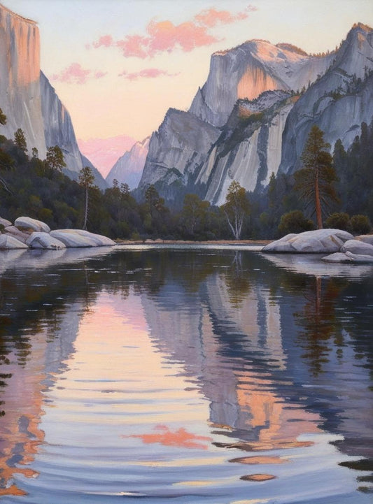 Paint by Number Yosemite National Park (California) Mirror Lake Reflections