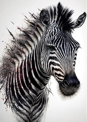 Zebra Zeny Paint by Number