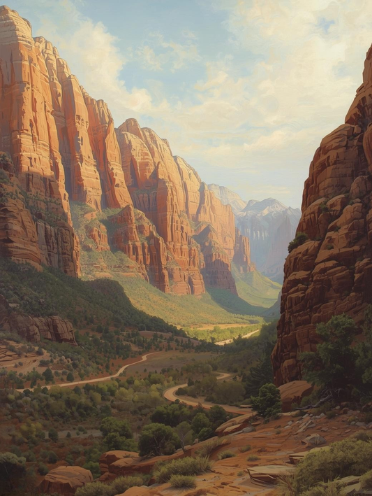 Zion National Park (Utah) Paint by Number Breathtaking Boulder Walls