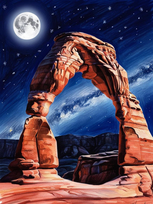 Paint by Number Arches National Park (Utah) Natural Stone Arches of Arches National Park