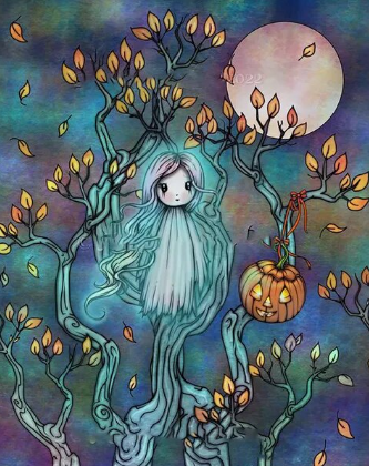 Paint by Number Halloween Cute Ghost