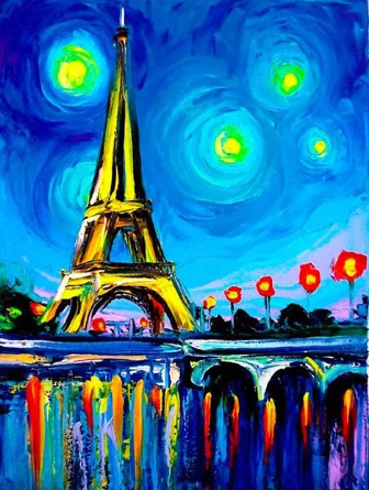 Paint by Number Fantasy Paris