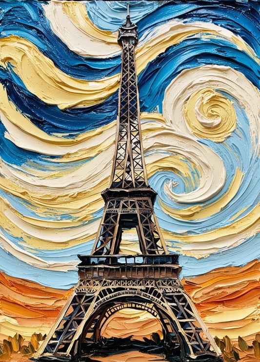 Paint By Number Eiffel Tower in Paris