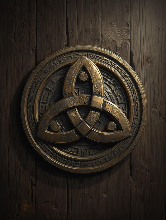 Paint by Number Celtic Viking Knot Symbol – DIY Canvas Painting Kit