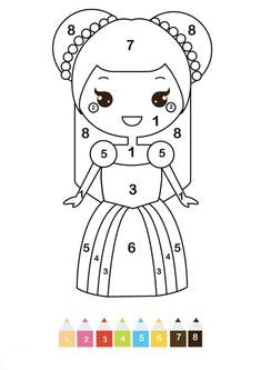 Free Color By Number Video Game Princess – Artist By Number