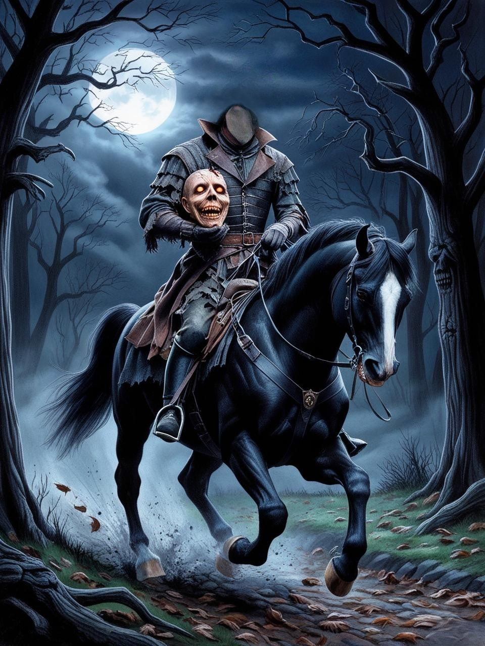 Paint by Number  Abyss Rider: The Headless Horseman’s Curse