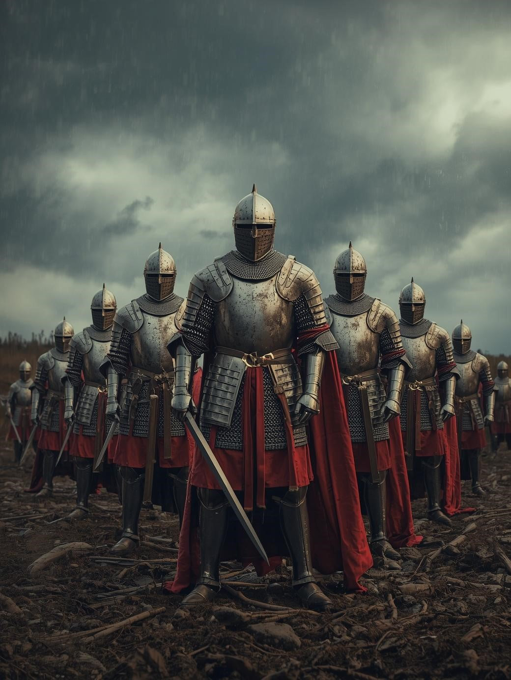 Paint by Number Medieval Knights of the Realm – Paint by Number for Adults