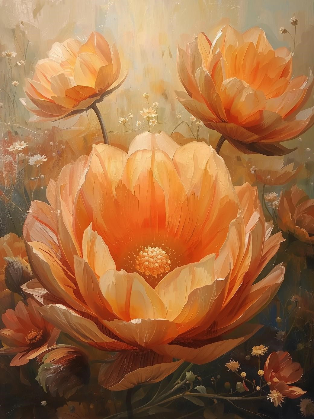 Paint by Number Golden Bloom Radiance – Paint by Number for Adults