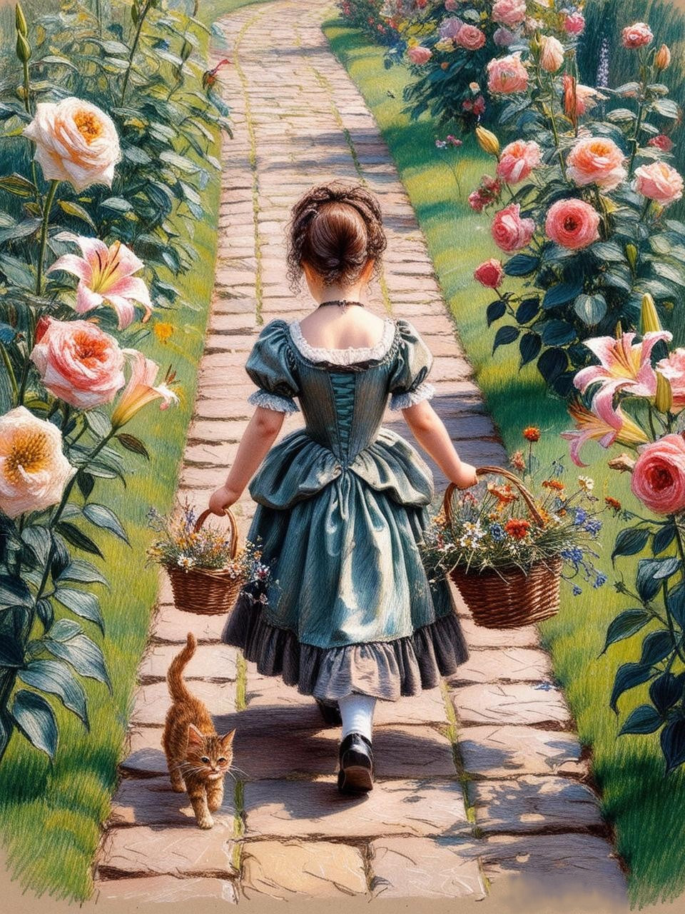 Paint by Number Path of Petals & Childhood Dreams