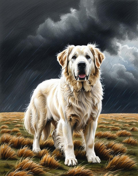 Paint by Number Watchful Great Pyrenees