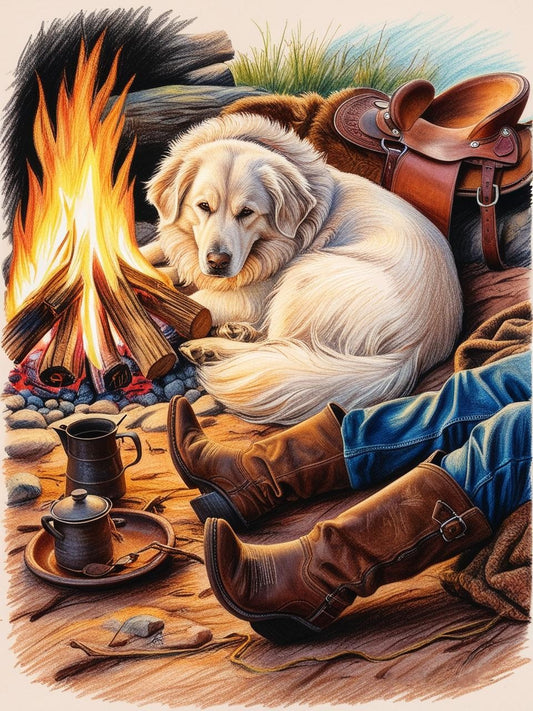 Paint by Number Campfire Companion