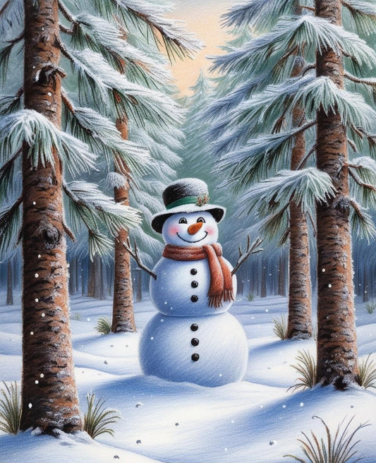 Paint by Number Festive Magic Snowman