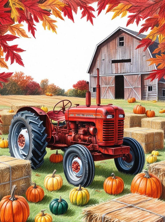 Paint By Number Vibrant Pumpkin Harvest