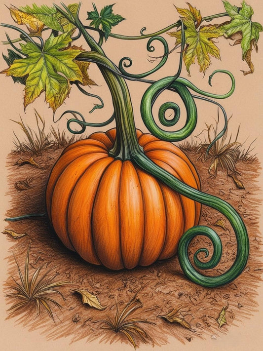 Paint By Number Pumpkin Serenity