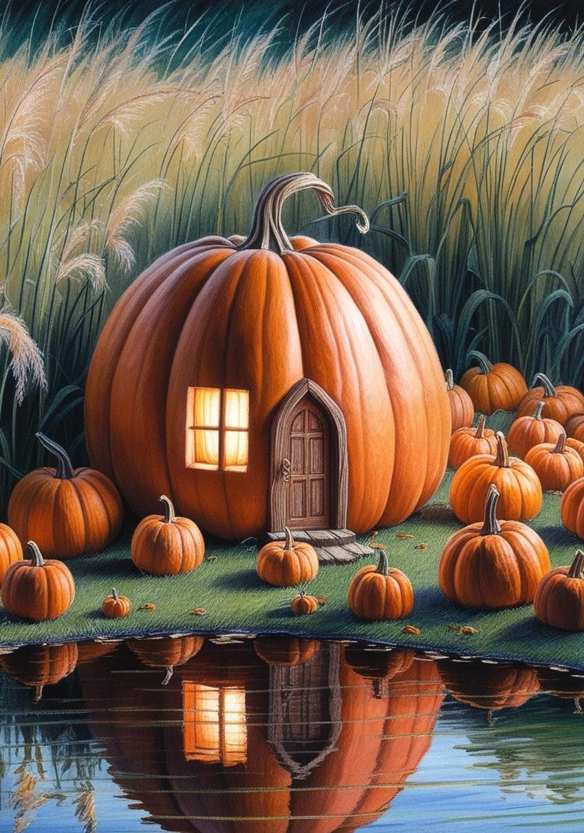 Paint By Number Dreamy Pumpkin Dwelling