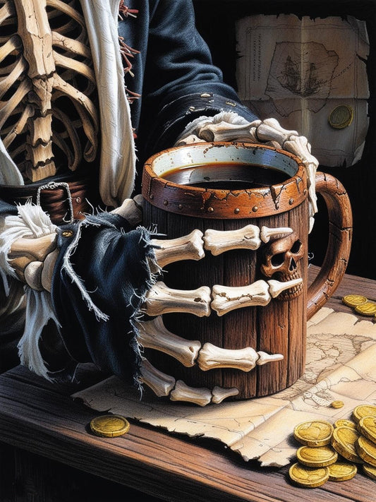 Paint by Number Blackbeard’s Rum Mug