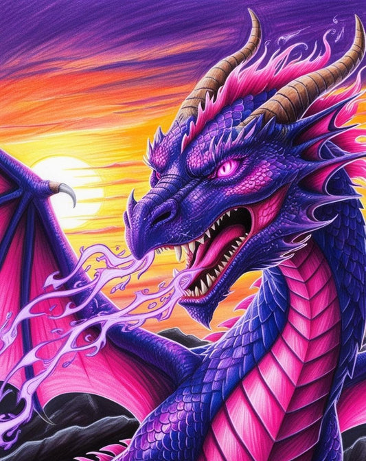 Paint by Number Radiantfang Dragon