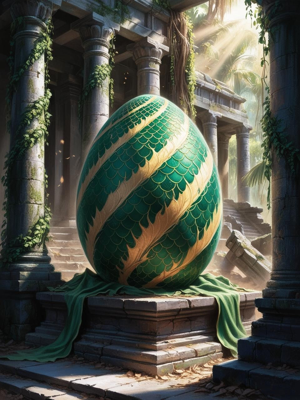 Paint by Number Celestial Tide Dragon Egg