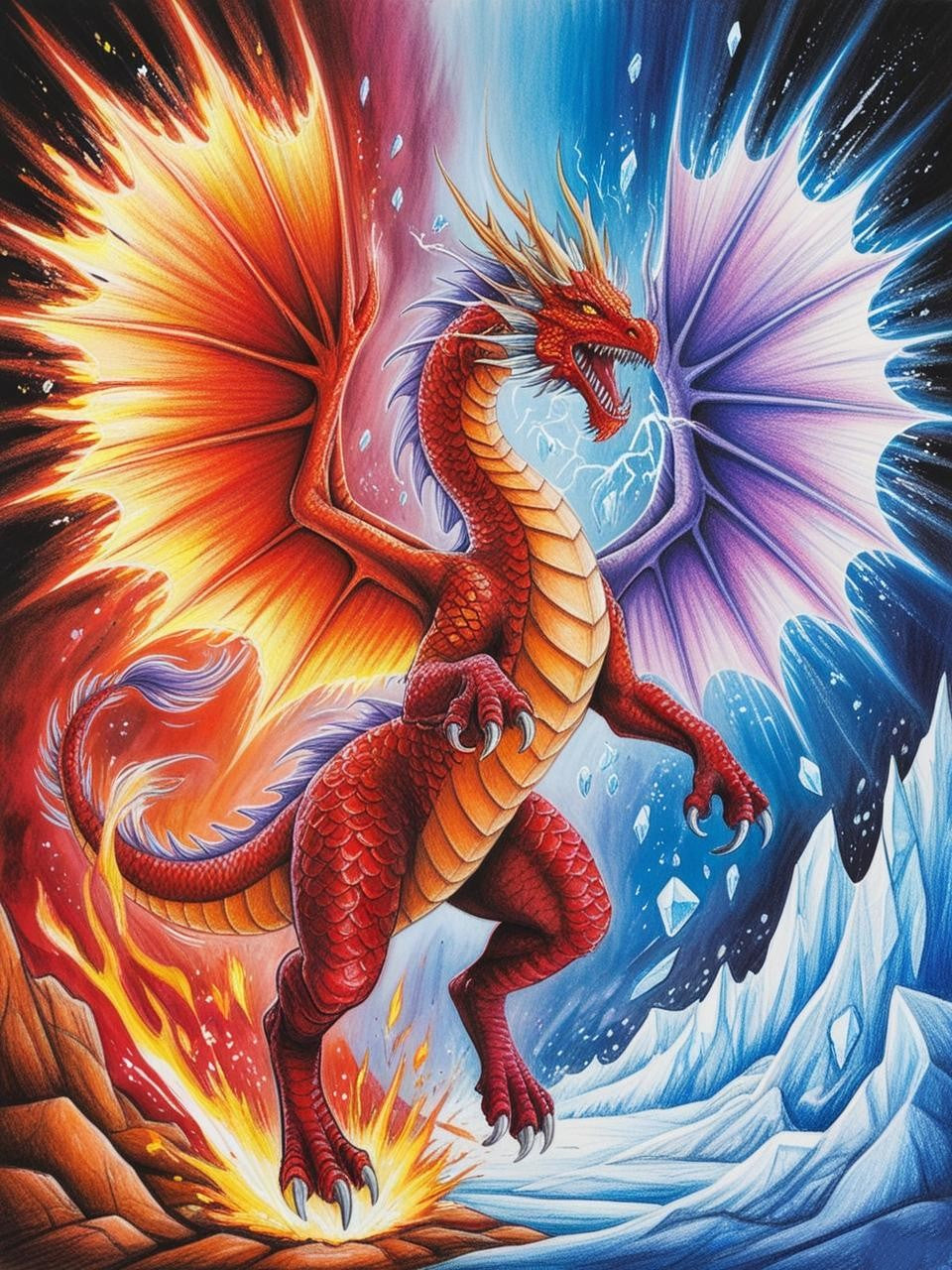 Paint by Number Deathwhisper Dragon