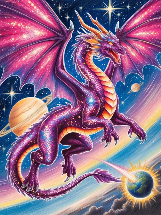 Paint by Number Tyrantclaw Dragon