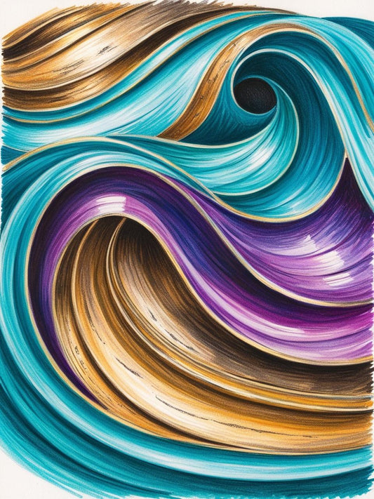 Paint By Number Ocean’s Pulse: A Modern Wave of Abstract Art