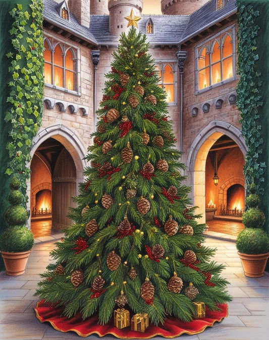 Paint by Number Sparkling Noel Christmas Tree