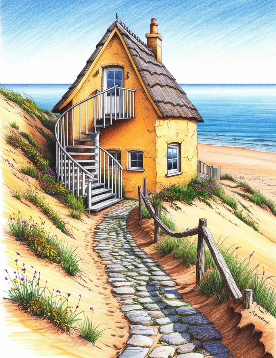 Paint by Number Coastal Charm