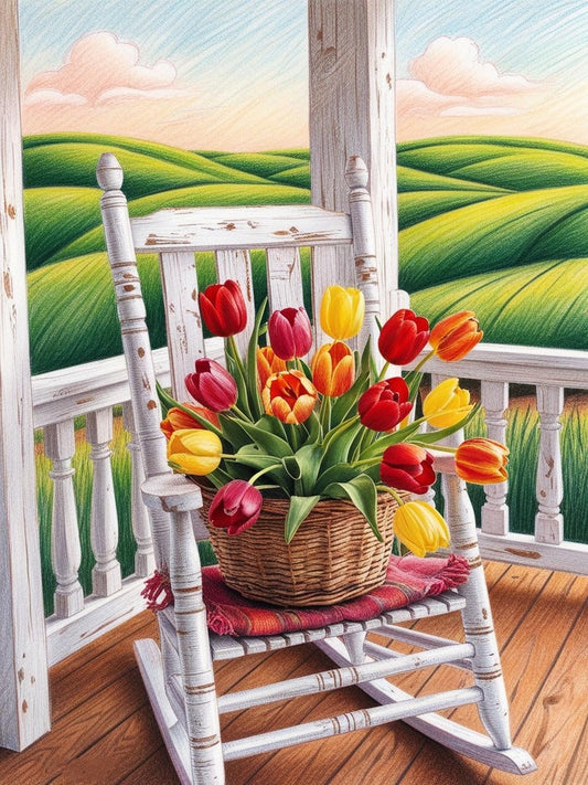 Paint By Number Charming Tulips