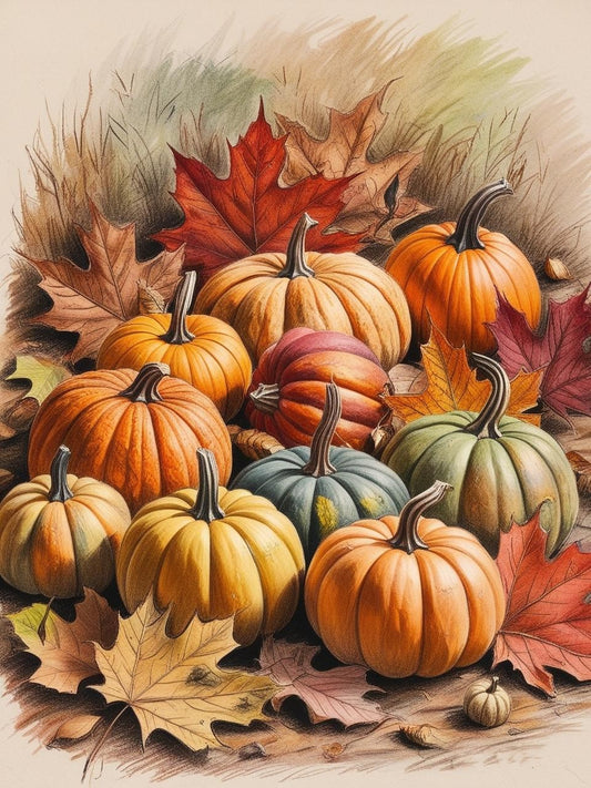 Paint By Number Endless Pumpkins