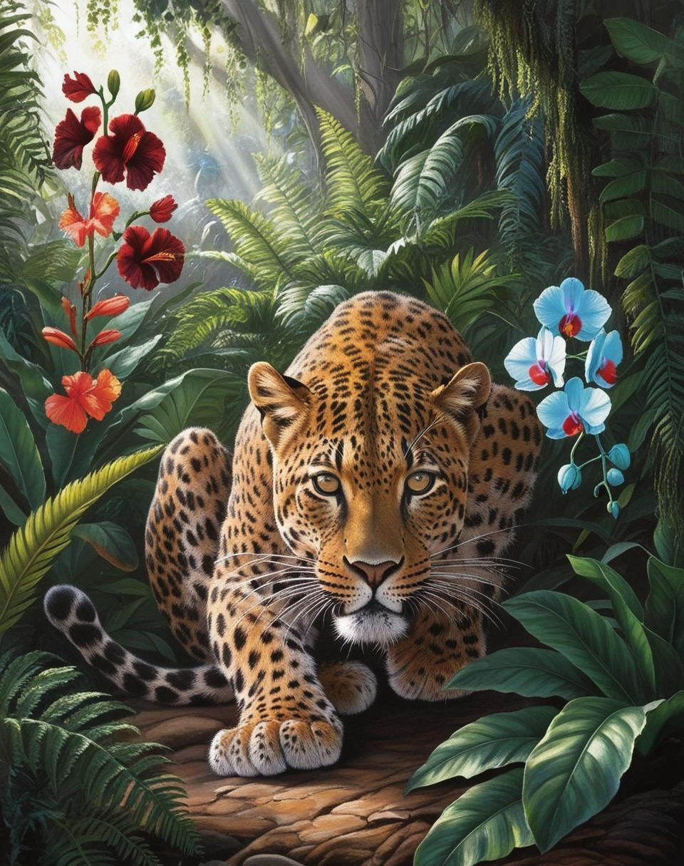 Paint By Number Leopard of the Jungle