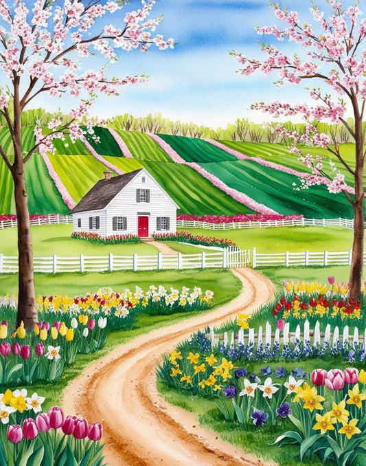 Paint by Number Farmland Peace