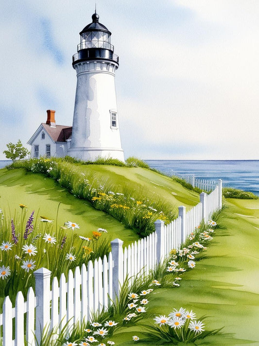 Paint by Number Coastal Lighthouse Getaway