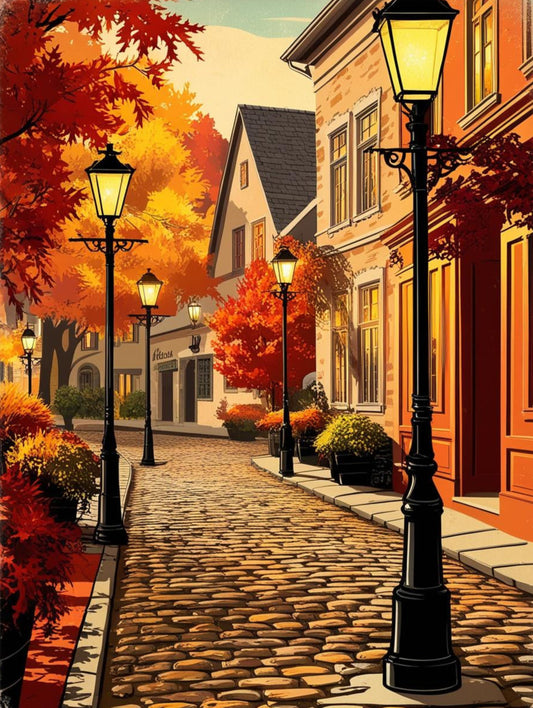 Paint By Number Peaceful Autumn Scene