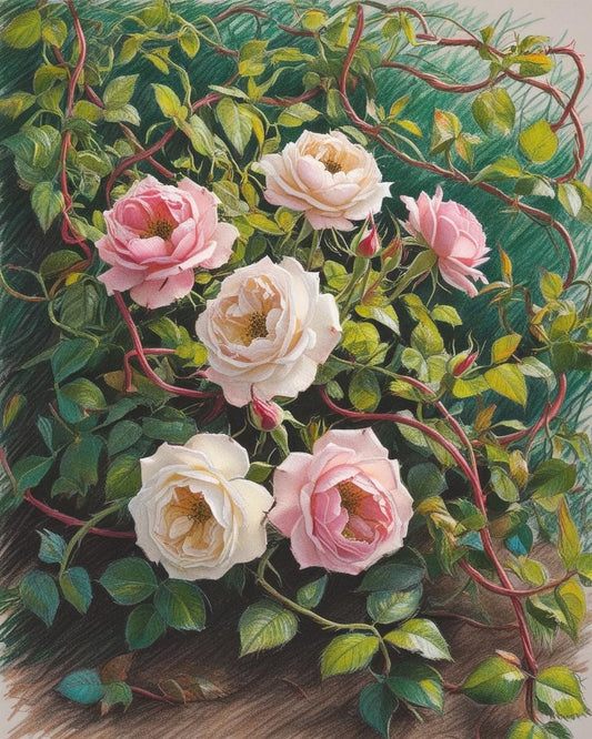 Paint by Number Alluring Roses