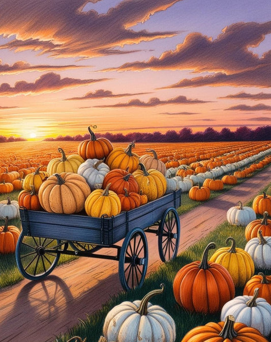 Paint By Number The Beauty of Pumpkins