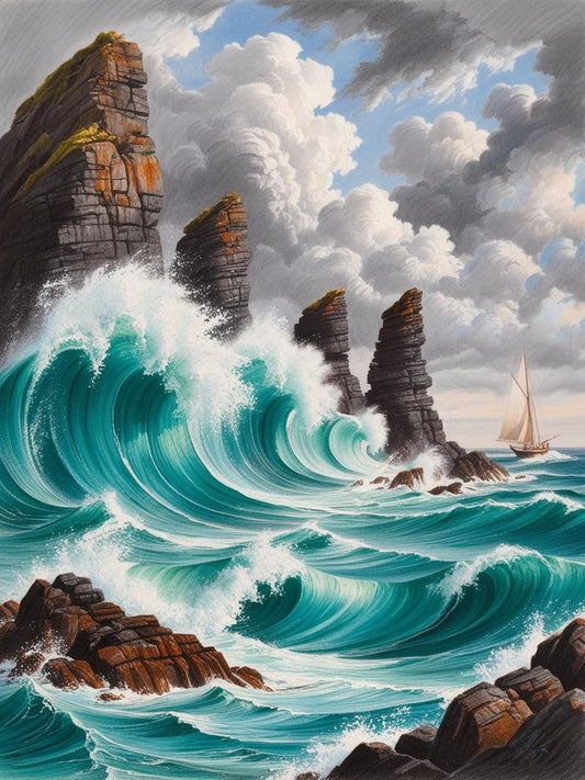 Paint by Number Marine Motion Masterpiece