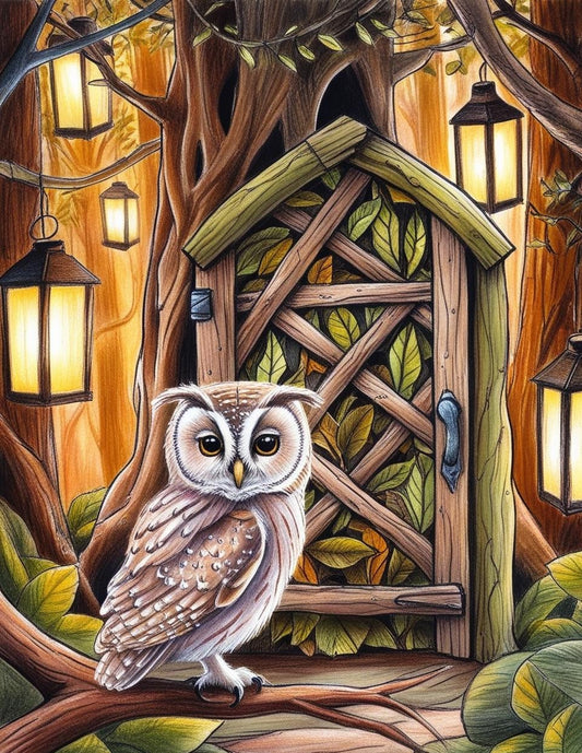 Paint by Number Dewdrop-eyed Owlet