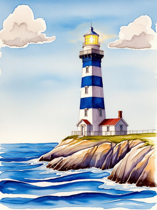 Paint by Number Tranquil Lighthouse