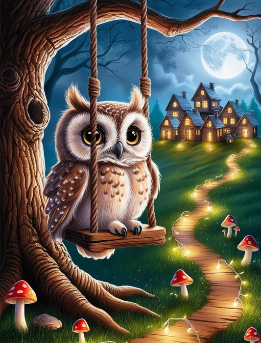 Paint by Number Forest Whisperer Owl