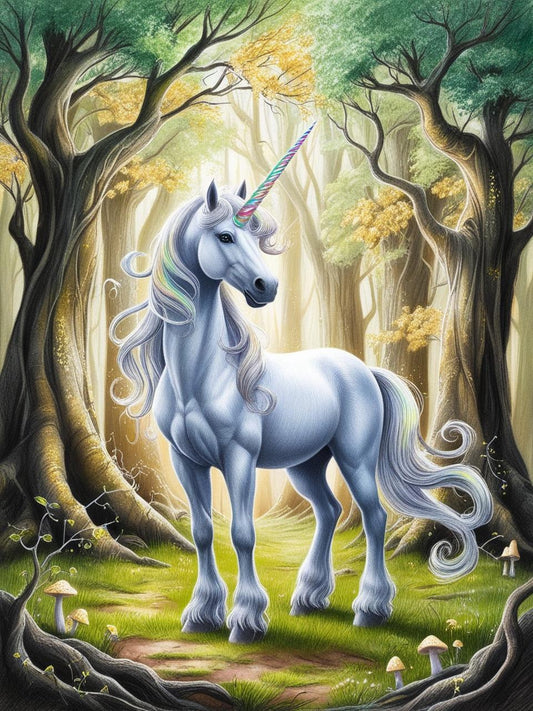 Paint by Number Whispering Unicorn Tales