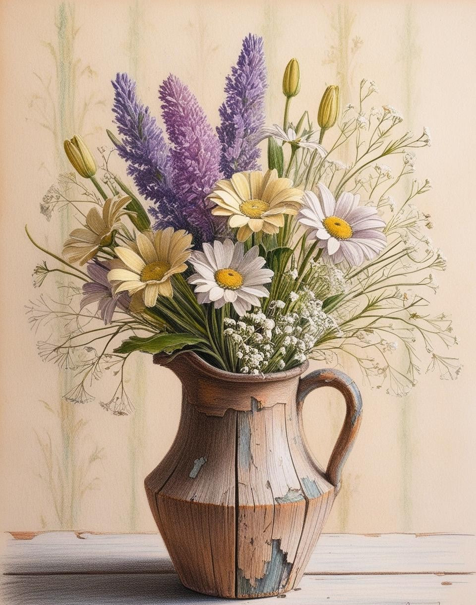 Artist Num Paint by Number Wildflowers in Bloom – Artist By Number