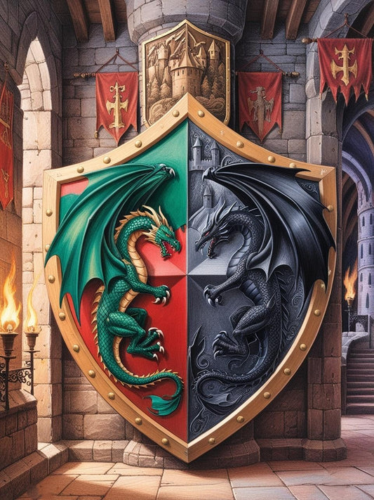 Paint by Number Warlord’s Dragon Shield