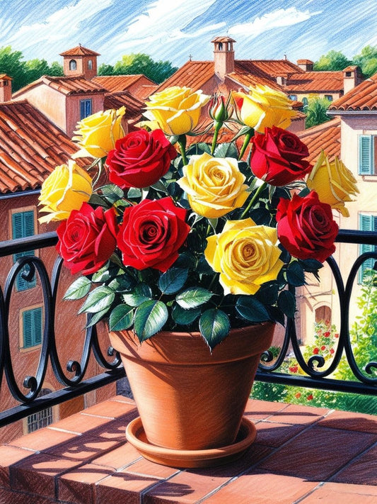 Paint by Number Radiant Roses