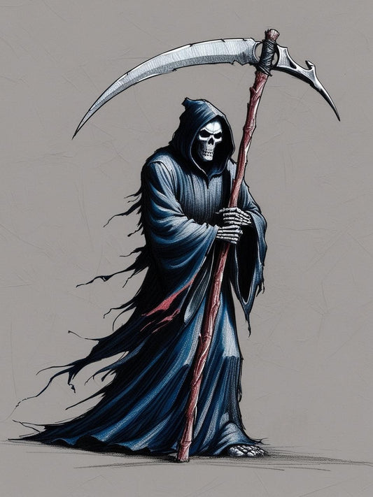 Paint by Number Frightening Grim Reaper