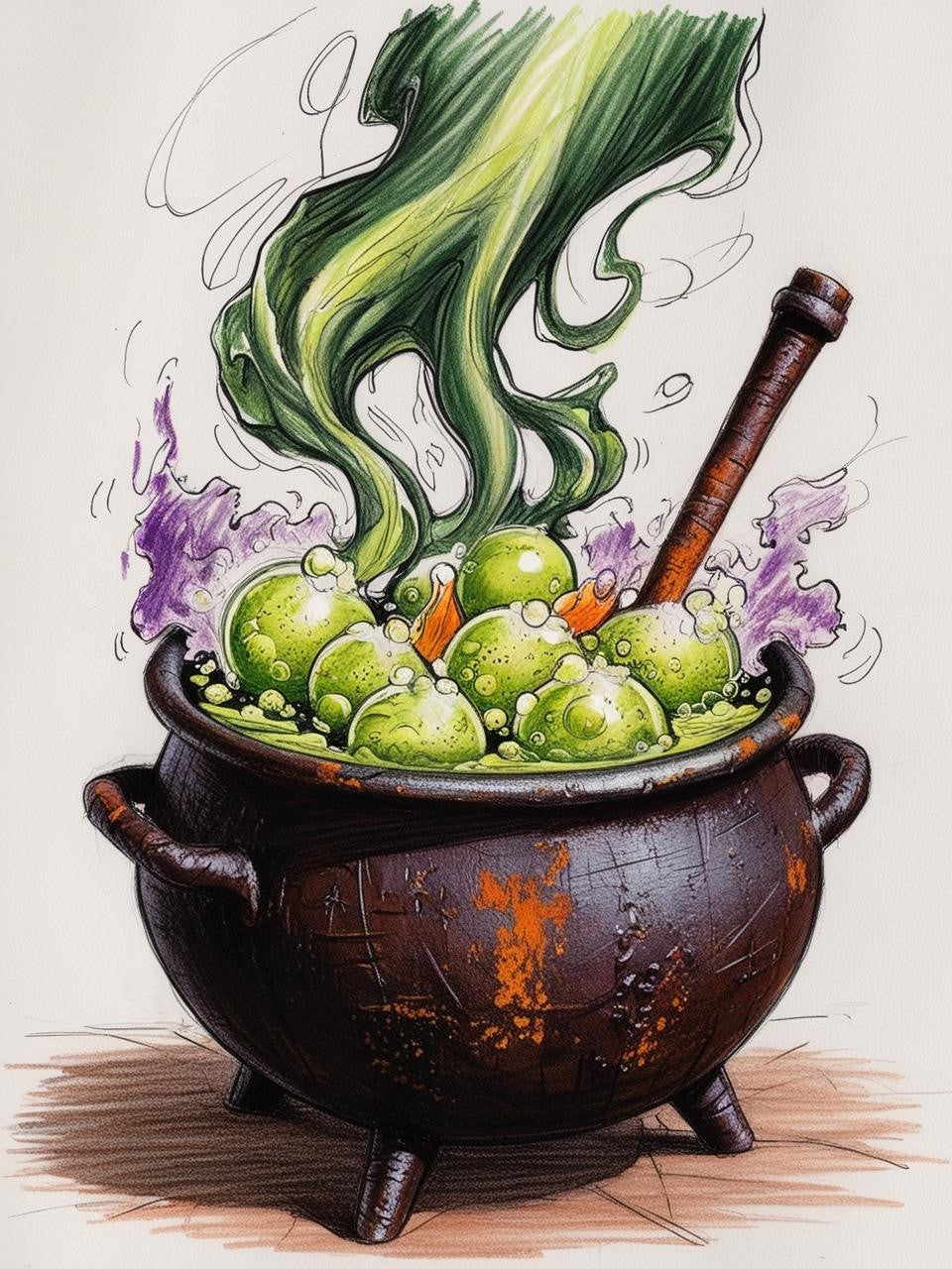 Paint by Number Classic Witch Cauldron