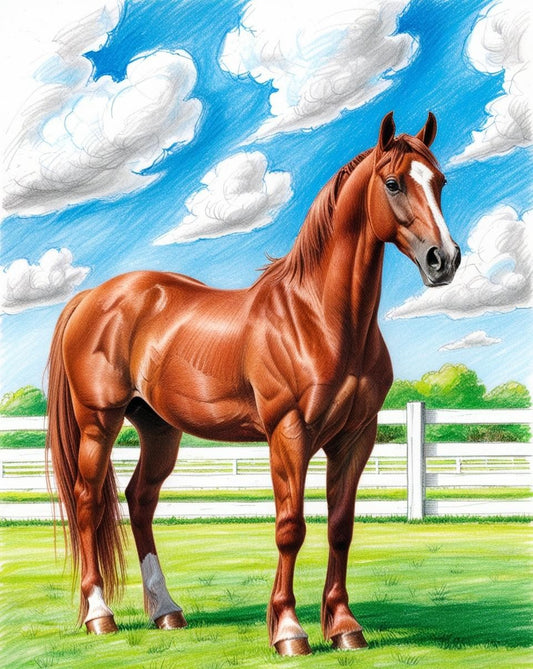 Paint by Number Country Horse Dream