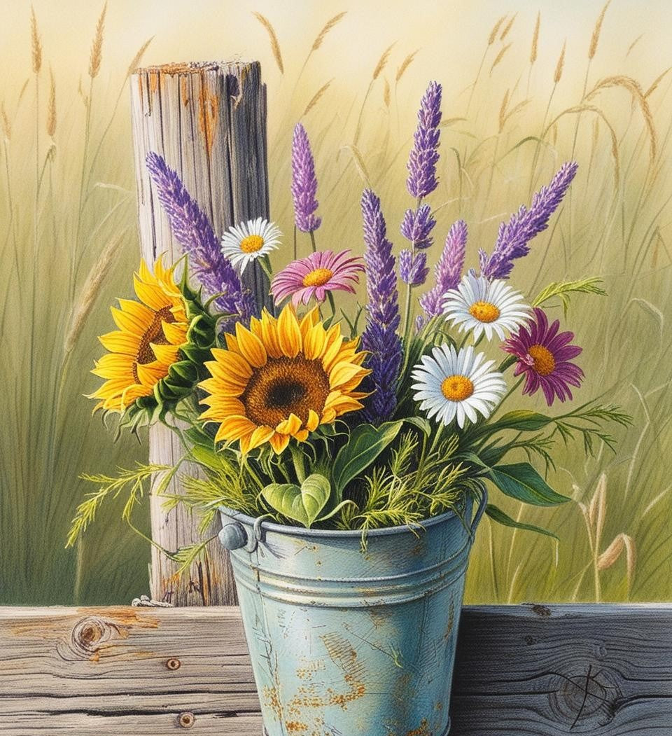 Artist Num Paint by Number Wildflowers in Bloom – Artist By Number