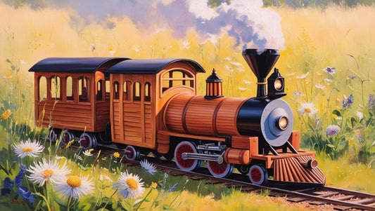 Paint by Number Majestic Steam Engines